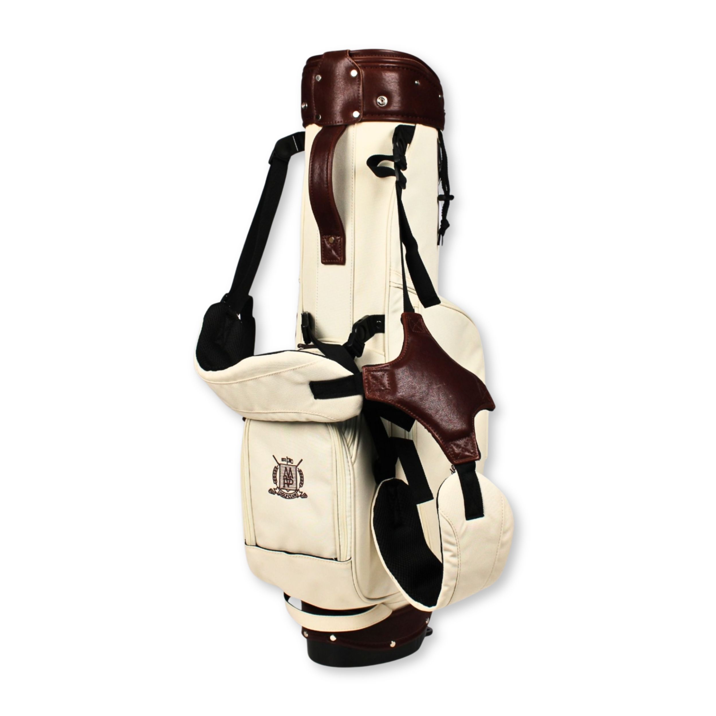 MVP Cream Canvas / Genuine Leather Golf Bag